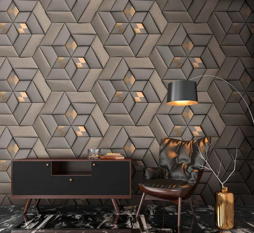 Livingwalls Travel Styles Vliestapete - Abstrakte Tapete in Grau und Taupe, hochwertige und leicht anbringbare Wandtapete für stilvolle Räume 1,59 m x 2,80 m