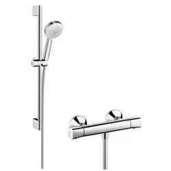 Hansgrohe "Crometta 100 Vario" Brause-Set mit Thermostat-Armatur (chrom)