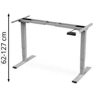 Digitus Schreibtischgestell DA-90435 - Elektrisch höhenverstellbar mit Doppelmotor, 4 Speicherplätze und Kollisionsschutz für ergonomisches Arbeiten