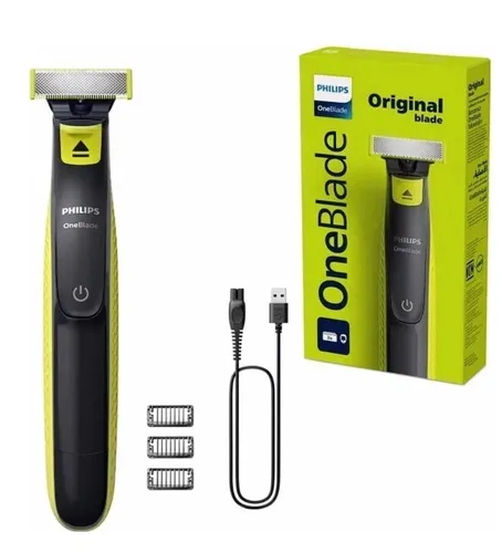 OneBlade Face mit 360-Grad-Klinge - Elektrischer Rasierer, der mühelos Haare jeder Länge trimmt, rasiert und stylt. Ideal für präzise Kanten und schwer erreichbare Stellen – alles in einem Gerät!