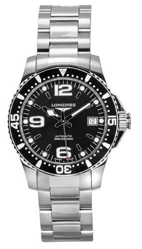 Longines HydroConquest Automatische Taucheruhr L3.741.4.56.6 - Hochwertige Herren-Armbanduhr mit 300m Wasserdichtigkeit, Saphirglas und Edelstahlarmband – ideal für Taucher und Uhrenliebhaber.