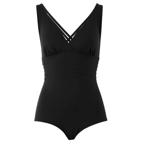 LASCANA Damen Badeanzug 4278 Pride Schwarz - Einteiler Bademode für Damen in Schwarz, ideal für stilbewusste Schwimmerinnen. Der Crossback-Träger sorgt für optimalen Halt und Bewegungsfreiheit.