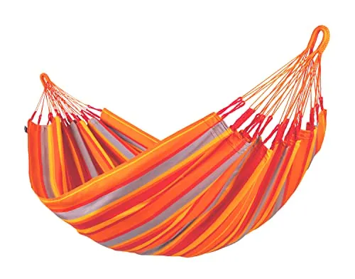 La Siesta® Brisa Hängematte - Handgefertigte Entspannung für drinnen und draußen - Hängematte aus Kolumbien mit 140 cm Breite, ideal für Garten und Balkon. Pflegeleicht, schnelltrocknend und wetterbeständig – für entspannte Momente in jeder Umgebung.