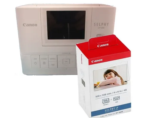 Canon Canon Selphy CP1300 weiß + KP108 Fotodrucker