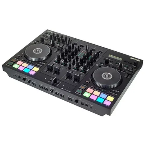 Roland AIRA DJ-707M DJ Controller - Professioneller 4-Kanal DJ Controller für Serato DJ Pro mit 16 Pads und integriertem Mixer, ideal für kreative DJ-Sets und Live-Performances.