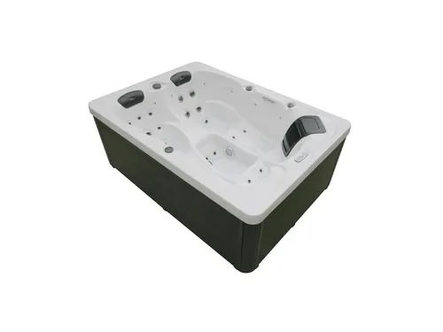 Outdoor Whirlpool SUNSET PURE - verschiedene Ausführungen - Whirlpool für den Außenbereich, mit Treppe und Abdeckung, ideal für entspannende Wellnessmomente im eigenen Garten.