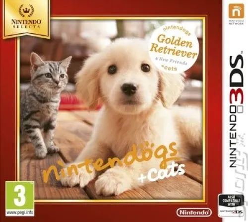 Nintendogs Retriever+Friends 3DS UK SELECTS - Tier-Simulationsspiel für die Nintendo 3DS, ideal für Tierliebhaber und bietet eine realistische Hundeerfahrung.