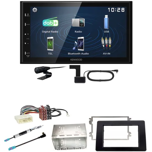 Kenwood DMX129DAB DAB+ Bluetooth USB Einbauset für Opel Movano ab 2019