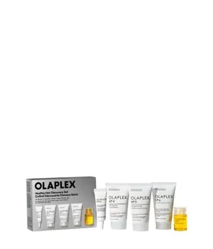 OLAPLEX The Healthy Hair Discovery Set - Haarpflegeset 1 Stk - Entdecke das OLAPLEX Haarpflegeset für alle Haartypen. Ideal für Reisen oder als Starter-Set, enthält es Shampoo, Conditioner und Stylingprodukte für glänzendes, geschütztes Haar. Perfekt für die tägliche Pflege!