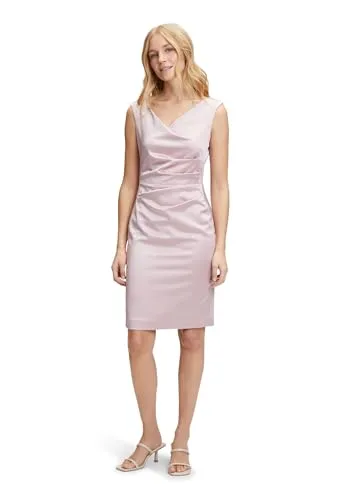Vera Mont Damen Kleid Foggy Rose, Größe 48 - Partykleider für Damen, aus edlem Satinstretch für perfekten Tragekomfort bei Hochzeiten und Cocktailpartys.
