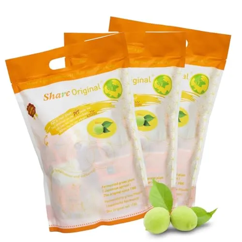 500g Share Original fermentierte grüne Pflaume jap. Aprikose vegan, laktosefrei 3 x
