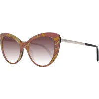 Emilio Pucci Sonnenbrille EP0191 74F 56 - Elegantes Katzenaugen-Design - Sonnenbrillen für Damen mit einem auffälligen, mehrfarbigen Katzenaugen-Design, 100% UVA & UVB Schutz und im Lieferumfang enthaltenem Original-Etui.