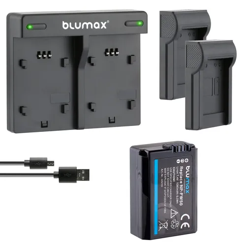 1x Akku + Lader für Sony NP-FW50 Alpha  6500 7 II 7R 7S  NEX 7 RX10 1080 mAh