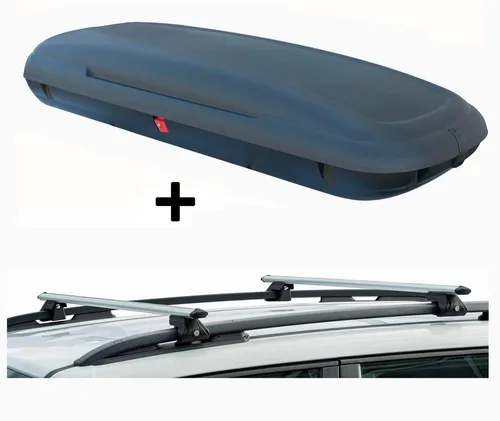 VDP Dachbox 480 Ltr Carbon Look für Skoda Roomster Scout ab 09 - Gepäckträger mit 480 Litern Volumen, abschließbar und ideal für Skoda Roomster Scout ab 2009. Robuste Carbon-Optik und einfache Montage mit Alu Relingträger.
