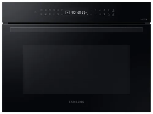 Samsung NQ5B4353FDK/U1 Kompakt-Backofen mit Mikrowelle - Kompakt-Backofen mit Mikrowelle, 50 L Kapazität, digitales Display und Kindersicherung für sicheres Kochen in der modernen Küche.