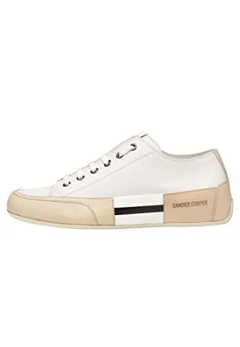 Candice Cooper ROCK PATCH S Damen Sneaker - Sneaker aus hochwertigem Glattleder, atmungsaktiv und rutschhemmend - ideal für Freizeit und Sport in Größe 38 EU.
