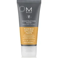 Paul Mitchell Mitch Construction Paste 75 ml - Haarpaste für flexiblen Halt - Haarstyling-Produkte mit geschmeidiger Textur, ideal für wilde Styles und "undone"-Looks. Bietet ein sauberes Finish ohne Rückstände und flexiblen Halt für alle Haartypen.