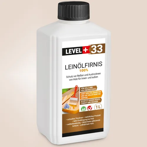 Leinöl Firnis 1 L Holzschutz Lackfirnis Holzpflege  Leinölfirnis Harzfrei RM33