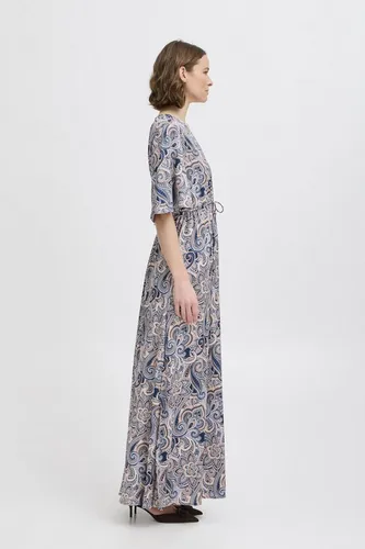b.young Midikleid BYHILLY gemustertes Maxikleid