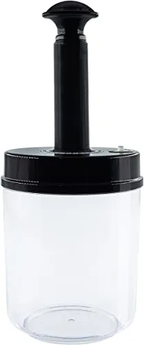 Heidenfeld Vakuumbehälter für Vakuumierer HF-VK100-0,7-2,2 Liter - Vakuumpumpe - Pumpe - Vakuum Behälter - Vakuumdosen (1.0 L Behälter)