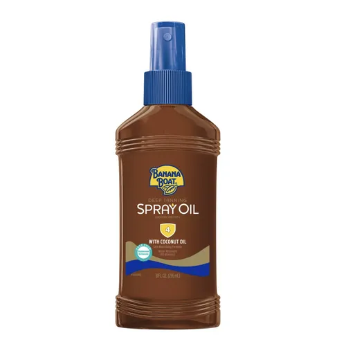 Sonnenschutzöl Sonnenspray Körperöl SPF 4 Kokosöl Wasserfest Banana Boat 236 ml
