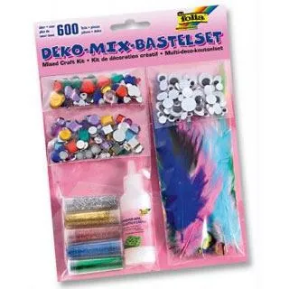 folia Dekoartikel mehrfarbig Mix-Set
