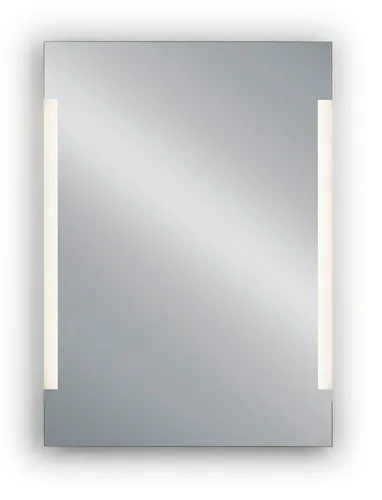 MIRRORS AND MORE LED-Lichtspiegel Lucy - LED-Spiegel in rechteckiger Form (50x70cm) mit zwei leistungsstarken Lichtstreifen (1700 lm) für eine brillante Ausleuchtung und modernes Design.