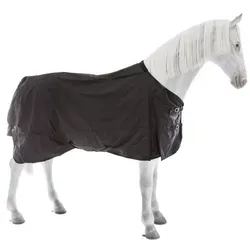 Back on Track Regendecke - schwarz, 155 cm - Reitdecke für optimale Aufwärmung und Verletzungsprävention, wasserdicht und atmungsaktiv, ideal für regnerische Tage und Therapieunterstützung