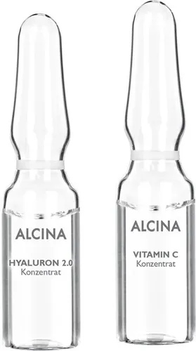Alcina Hyaluron 2.0 & Vitamin C Kur 10x 1 ml - Intensive Pflege für strahlende Haut: Alcina Hyaluron 2.0 & Vitamin C Kur mit 10 Ampullen für eine optimale Feuchtigkeitsversorgung und ein frisches Hautbild. Ideal für die tägliche Anwendung.