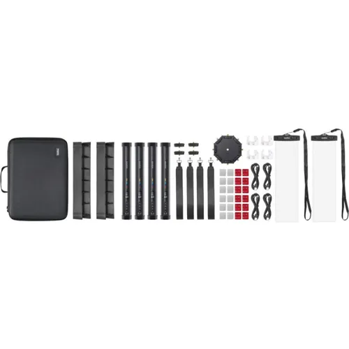 Godox LED-Leuchtstab TL30 4er Kit TL30-K4 - Kompaktes 4er Set LED-Leuchtstäbe für kreative Foto- und Videoeffekte. Mit 30 cm Länge, dimmbar und in vielen Farben einsetzbar, ideal für vielseitige Lichtgestaltung.