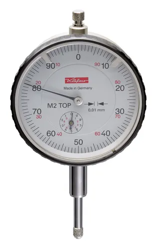Käfer Präzisions-Messuhr M 2 TOP D 58 mm - Hochpräzise Messuhr mit 58 mm Durchmesser, ideal für präzise Messungen in der Industrie und im Handwerk.