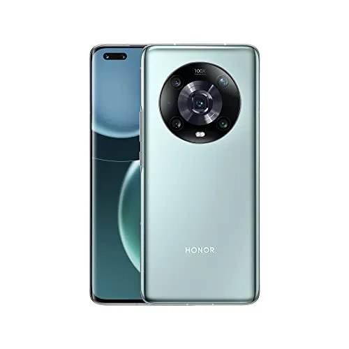 Honor Magic4 Pro Android-Smartphone, Dual-SIM mit 50-MP-Triple-Kamera, Cyan, 6.81 Zoll Handy, 8+256 GB, 120 Hz