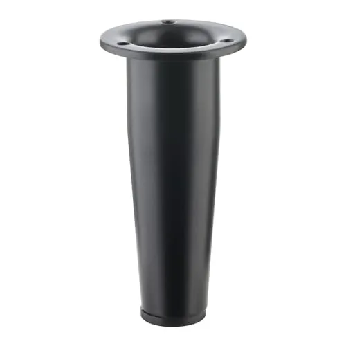SOTECH Möbelfuß Fox-TROT Höhe 150 mm schwarz matt Stellfuß verstellbar um max. 12 mm Schrankfuß