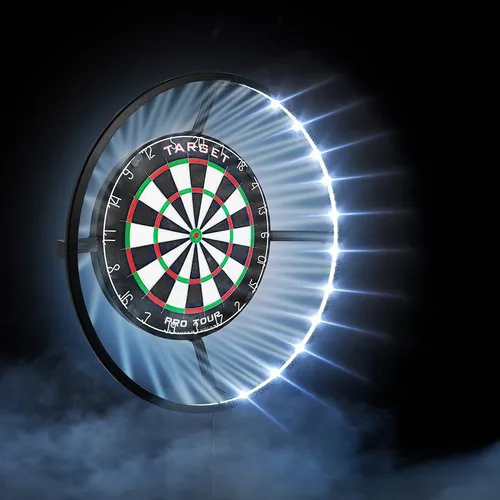 Target Dartscheibe CORONA Vision LED Dartboard Beleuchtungssystem - Zielscheibe für Darts mit innovativer LED-Beleuchtung für optimale Sichtbarkeit und Spielvergnügen, ideal für jedes Spielzimmer.