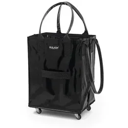 Hulken Bag Shopper mit Rollen, Designer Alex & Yoni Sheleq - Stylischer Shopper mit Rollen in Schwarz, ideal für den Alltag. Maße: 56x40x30 cm, kompakt und praktisch für bequemes Transportieren.
