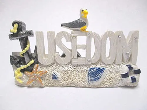 Usedom Ostsee Magnet Poly Souvenir Germany Seebrücke Seestern Strand