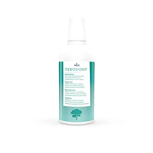 TEBODONT® MUNDSPÜLUNG 500ml - Mundspülung mit natürlichem Schutz für gesunde Zähne und frischen Atem, ideal für die tägliche Mundhygiene.