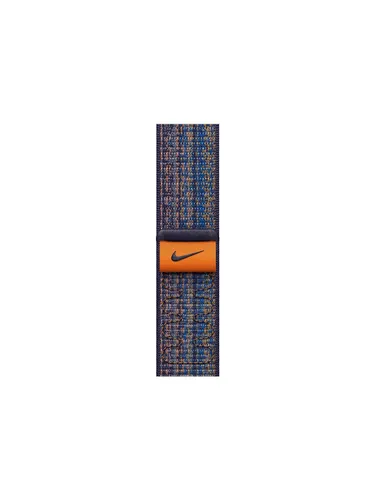Apple Nike Sport Loop für Apple Watch 38mm/40mm/41mm - Game Royal/Orange - Smartwatch Zubehör mit atmungsaktivem und leichtem Nylonmaterial, ideal für sportliche Aktivitäten. Der starke Klettverschluss sorgt für perfekten Halt und hohen Tragekomfort.