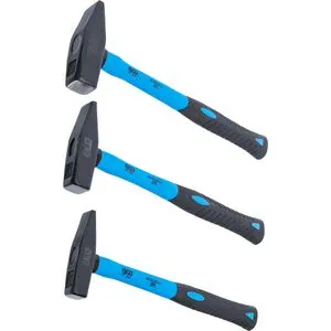 BGS-3845 Schlosserhammer-Satz mit Fiberglasstiel - Hämmer für professionelle Anwendungen, langlebig und vibrationsdämpfend durch Fiberglasstiel, ideal für präzises Arbeiten.