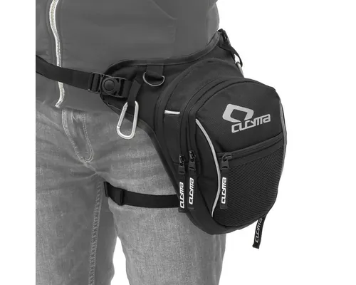 Bagtecs Beintasche Motorrad LB5 - Erweiterbare Leg Bag mit 2,8-4,6 Liter Volumen - Gürteltasche für Motorradtouren, erweiterbar von 2,8 auf 4,6 Liter. Perfekt für die Mitnahme von Kleinteilen, mit verstellbarem Gurt und reflektierenden Elementen für Sicherheit.