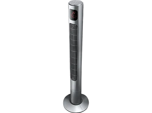 KOENIC KTF 100 Turmventilator Titan (45 Watt) - Hochwertiger Turmventilator mit 3 Geschwindigkeitsstufen und Selbstdrehfunktion für optimale Luftzirkulation. Praktische Fernbedienung und LED-Screen sorgen für Komfort. Ideal für jeden Raum!