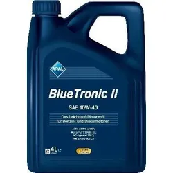 Aral BlueTronic II 10W-40 Motoröl - Hochwertiges Leichtlauf-Motoröl mit Aral Synthese-Technologie, ideal für Otto- und Dieselmotoren in PKW und leichten Nutzfahrzeugen. Schützt zuverlässig und sorgt für optimale Leistung.