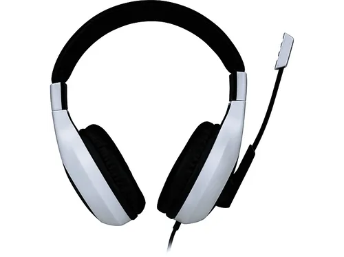 BigBen PS4 PS5 Stereo Gaming Headset V1 weiß - Kopfhörer mit klarem Sound und bequemem Tragekomfort, ideal für stundenlanges Gaming.
