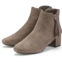 LASCANA Stiefelette Stiefel, Boots mit bequemem Blockabsatz VEGAN braun 36 EU - Wanderschuhe, bequemer Blockabsatz für optimalen Tragekomfort, ideal für Freizeit und Alltag, umweltfreundlich und vegan.