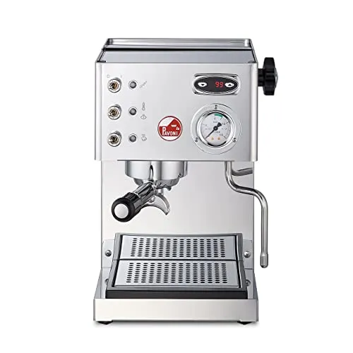 La Pavoni Casa Bar PID Espressomaschine LPMCSR02EU, Steel - Siebträgermaschine mit 3 l Wassertank, ideal für Kaffeeliebhaber, die perfekte Espressoqualität und präzise Temperaturkontrolle schätzen.