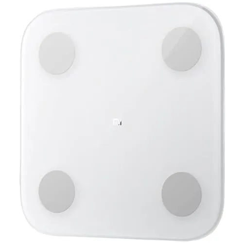 Xiaomi Mi Smart Body Composition Scale 2 Personenwaage (Messung von z.B. Gewicht, Fett und Wasseranteil, Fit Appanbindung für iOS/Android, bis zu 16 Personenprofile, max. 150kg), 30 x 30 x 2 cm