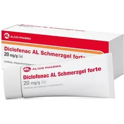 Diclofenac AL Schmerzgel Forte 20 mg/g Gel - Arzneimittel zur lokalen Behandlung von akuten Bewegungsschmerzen, bietet eine doppelte Wirkstoffkonzentration für effektive Linderung von Prellungen und Zerrungen.