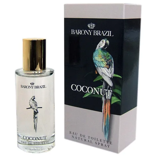 Barony Brazil Caribbean Coconut Eau de Toilette 50 ml - Erleben Sie Urlaubsflair mit diesem Eau de Toilette. Der exotische Kokosnussduft verleiht Ihnen ein Gefühl der Frische, während die warmen Vanillenoten für ein harmonisches Dufterlebnis sorgen.