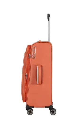 travelite Reisekoffer Miigo Trolley 67 cm - Erweiterbar, 4 Rollen und nachhaltiges Design aus recyceltem Polyester