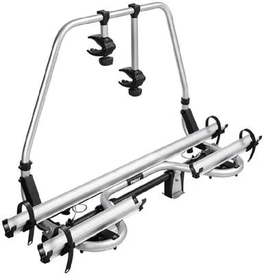 Thule Caravan Superb Short Fahrradträger für Wohnwagendeichsel - Fahrradträger aus eloxiertem Aluminium für Wohnwagendeichsel, transportiert bis zu 2 Fahrräder und bietet eine hohe Stabilität.